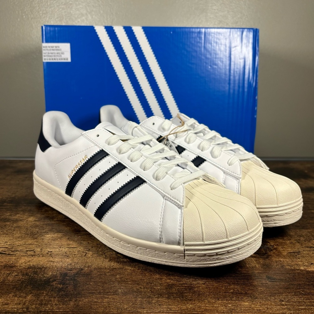 Adidas Superstar Golf Shoes Men’s Multi Sizes ID5003 White Black Low Top Cleats